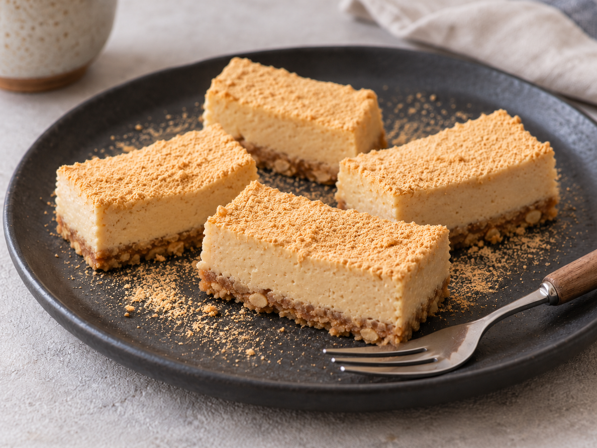 No-Bake Kinako Cheesecake