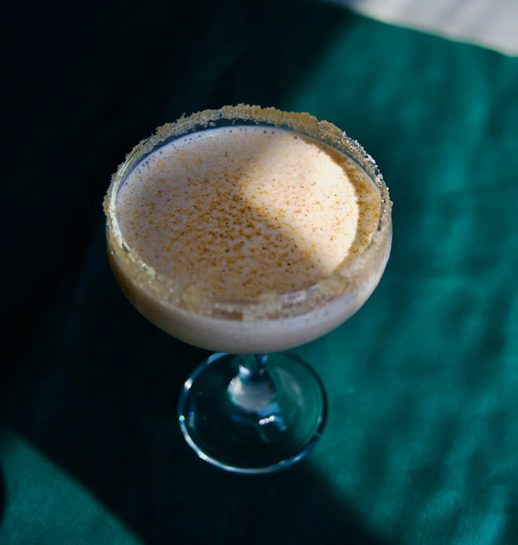 Irish coffee affogato with Kinako